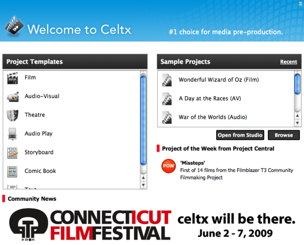Celtx Free Download Mac